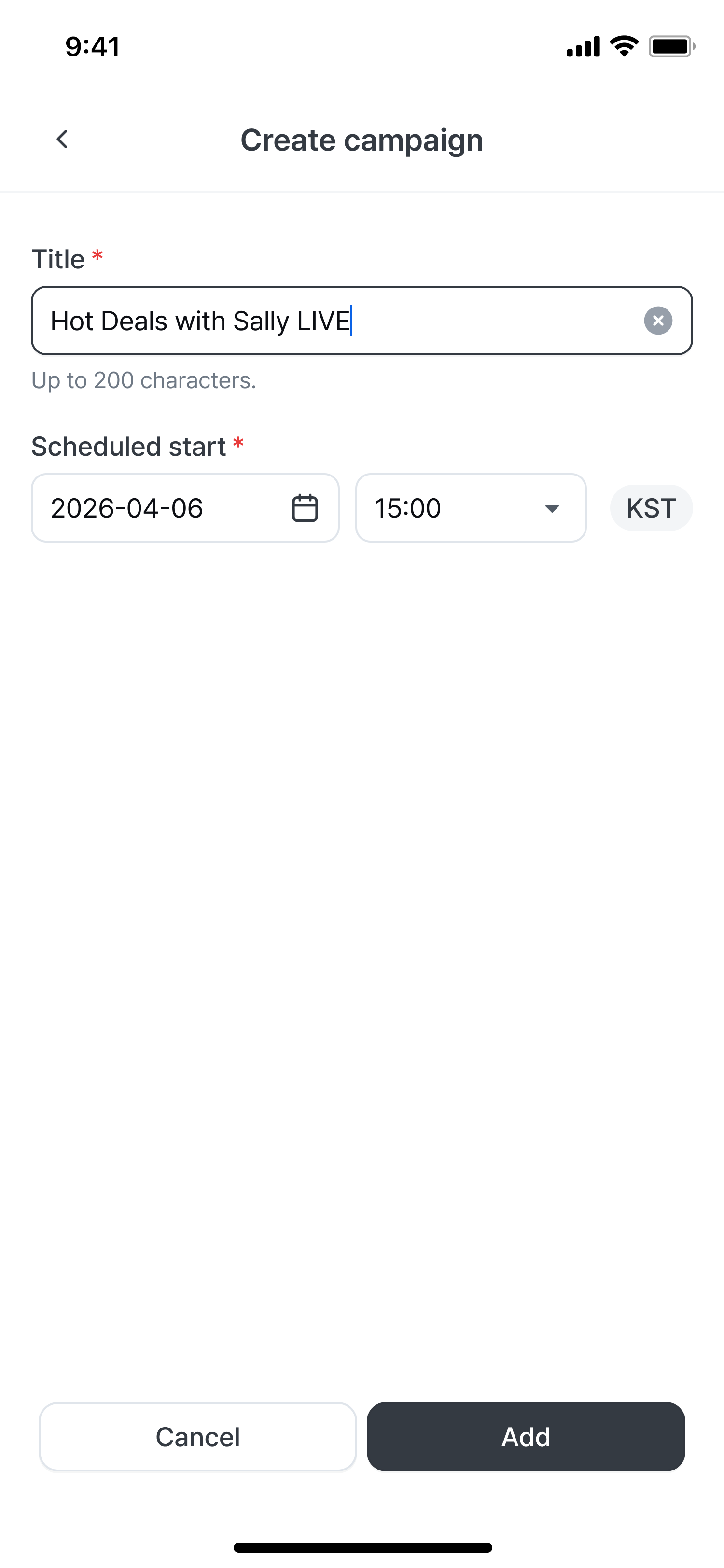 Add broadcast